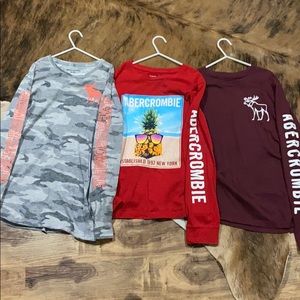 Boys Long Sleeve Abercrombie Shirts